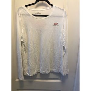 Vineyard Vines White Classic Long Sleeve Size XL